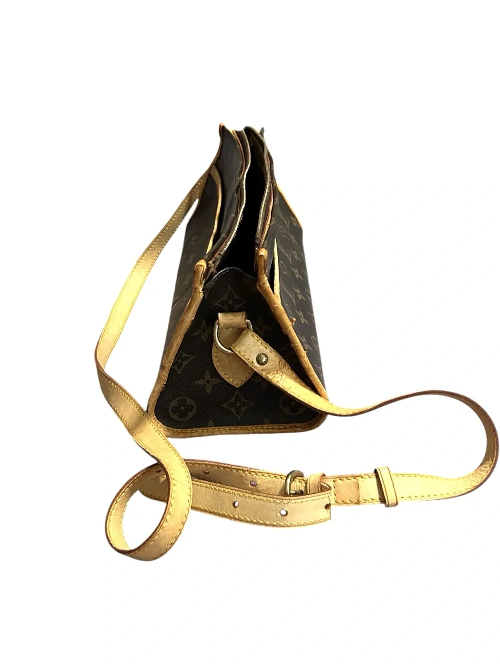 Louis Vuitton Popincourt LV Monogram Canvas Logo Long Purse Shoulder Bag